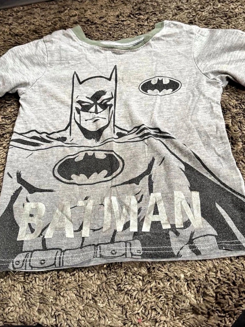 Batman Graphic Short Sleeve Tee Boys 5T Gray